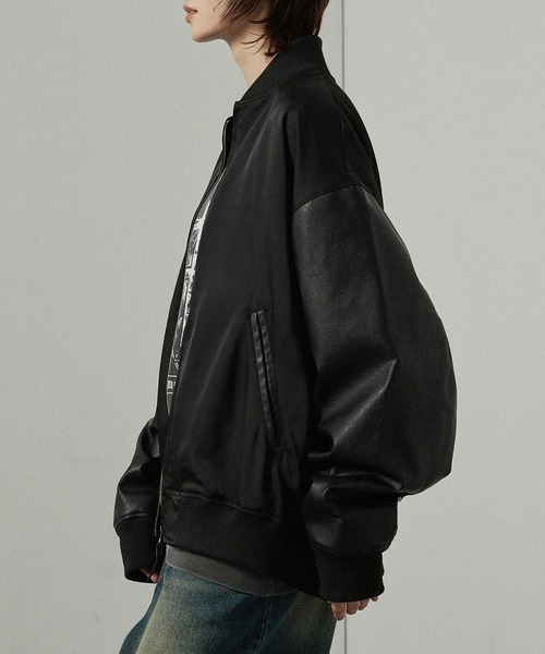 セール】【Alfred Alex】'huge sizing' サテンコンビ オーバー