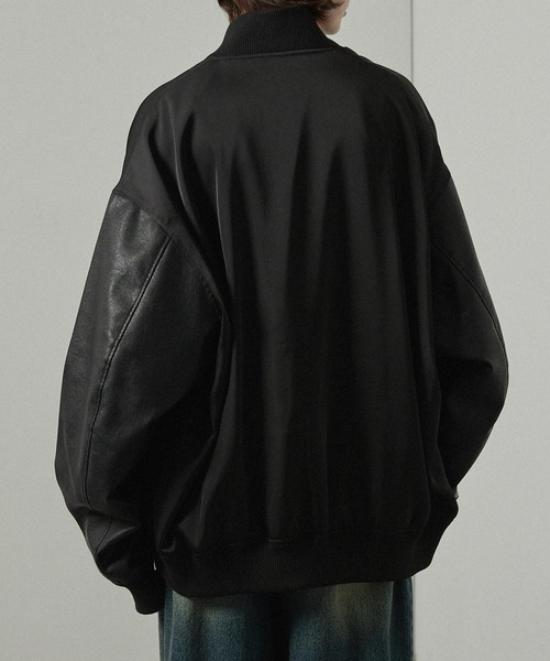 オーバーサイズ ブルゾン スカジャン ♂XL semantic design スカジャン 「オーバーサイズ リバーシブル