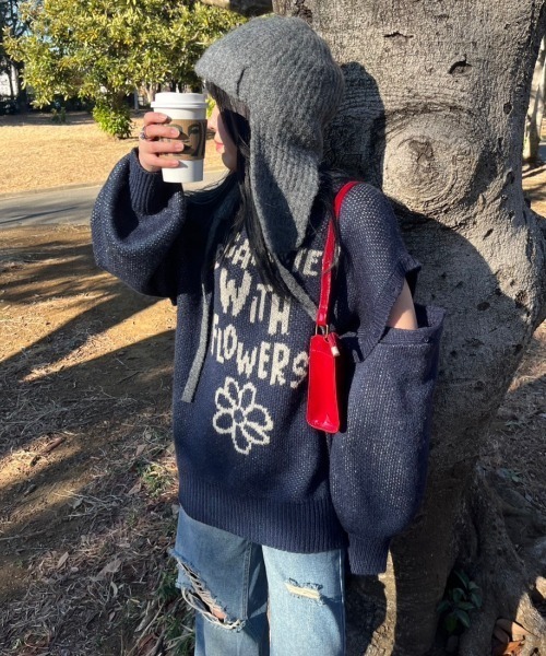 ☆新品、未使用☆ インレーロゴジャガード 半袖ハイネックワンピース ＜ロゴ柄＞ セール】【低身長サイズあり】2wayダブルジャガード袖空き