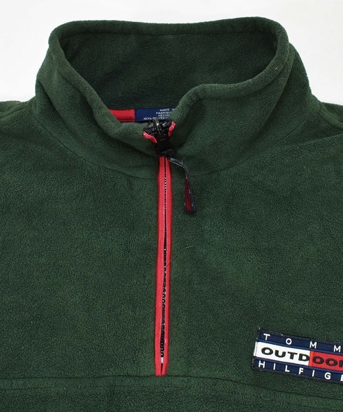 TOMMY HILFIGER(トミーヒルフィガー)の「【ヴィンテージ古着】90's TOMMY HILFIGER/トミーヒルフィガー ハーフジップ フリースプルオーバー(その他トップス・メンズ・グリーン・X-LARGE)」の5枚目の写真