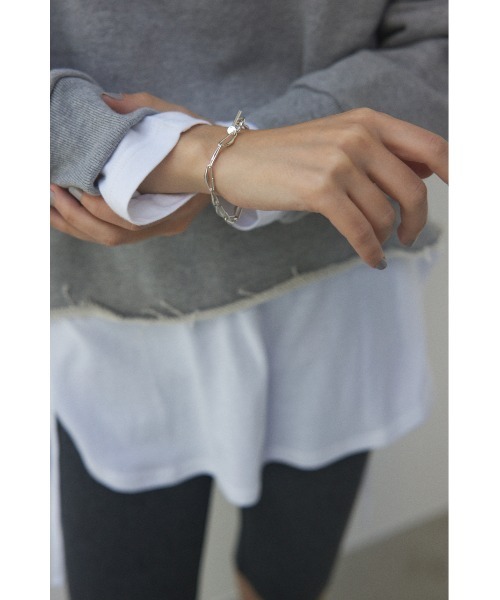 BLACK BY MOUSSY（ブラックバイマウジー）の「chain bracelet(チェーンブレスレット)（ブレスレット・レディース・シルバー・FREE）」の5枚目の写真