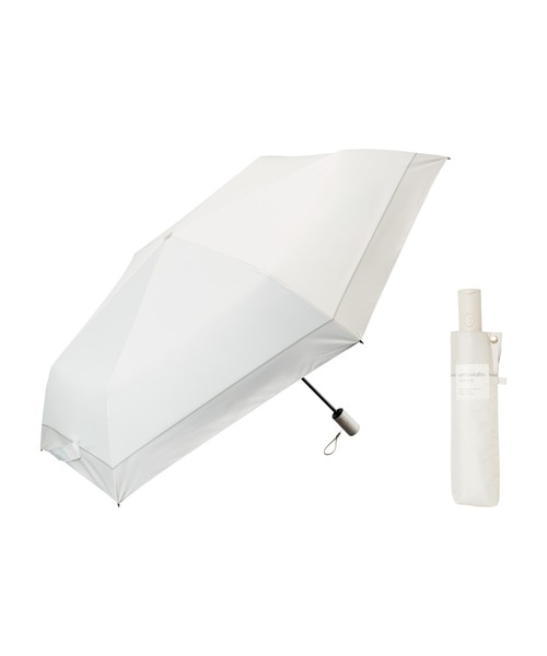 Waterfront(ウォーターフロント)の「カルオート UVブロック 折 55cm 日傘 遮光(折りたたみ傘・レディース・サンドベージュ/ライトグリーン/ホワイト/ブラック/ピンクベージュ/アッシュグレー/ライトブルー/ライトベージュ/サックスブルー/ネイビー/ベージュ/ブルー/スカイブルー/オフホワイト/カーキ/ダークグレー・FREE)」の9枚目の写真