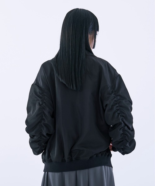 【新品タグ付き】Ellno Loset ２WAYシルバーバックルブルゾン Ellno Loset ブルゾン アウター 2WAYシルバーバックルブルゾン