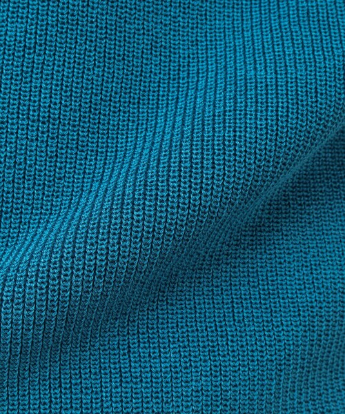 NOLLEY'S goodman（ノーリーズグッドマン）の「《2点セット》片畦 浅Vロールネックニット Tシャツ付き（ニット/セーター・メンズ・ネイビー/グリーン系その他/ピンク/ライトグレー・M/L）」の12枚目の写真