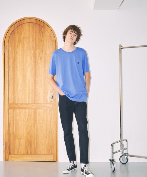 TOMMY HILFIGER(トミーヒルフィガー)の「モノグラムエンブロイドTシャツ(Tシャツ/カットソー・メンズ・ホワイト/ブラック/ネイビー/ブルー/グリーン・X-LARGE/SMALL/MEDIUM/LARGE)」の20枚目の写真