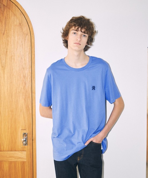 TOMMY HILFIGER(トミーヒルフィガー)の「モノグラムエンブロイドTシャツ(Tシャツ/カットソー・メンズ・ホワイト/ブラック/ネイビー/ブルー/グリーン・X-LARGE/SMALL/MEDIUM/LARGE)」の21枚目の写真