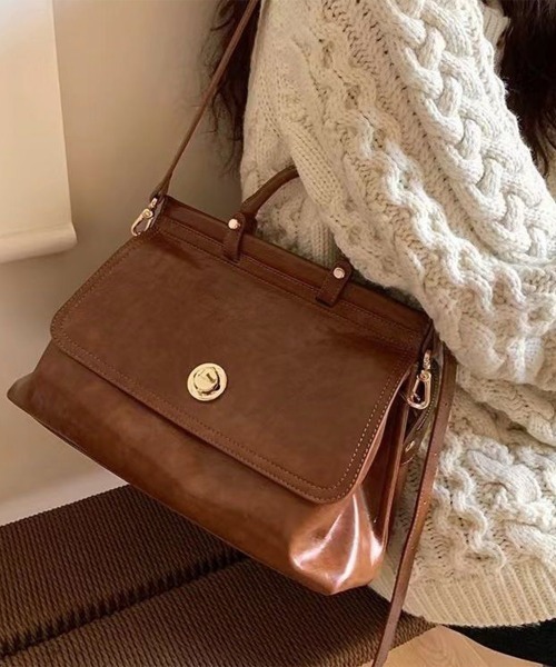 Miniministore（ミニミニストア）の「レトロ ショルダーバッグ レディース韓国（ショルダーバッグ・レディース・ブラック/ライトブラウン・FREE）」の15枚目の写真