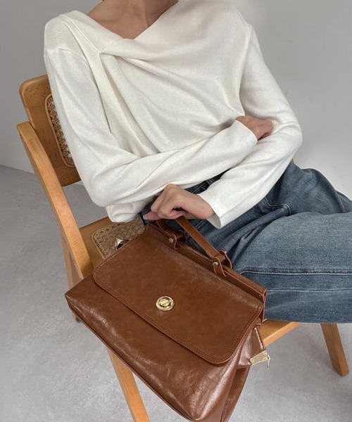 Miniministore（ミニミニストア）の「レトロ ショルダーバッグ レディース韓国（ショルダーバッグ・レディース・ブラック/ライトブラウン・FREE）」の19枚目の写真