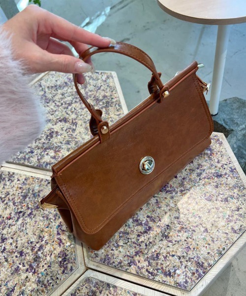 Miniministore（ミニミニストア）の「レトロ ショルダーバッグ レディース韓国（ショルダーバッグ・レディース・ブラック/ライトブラウン・FREE）」の22枚目の写真
