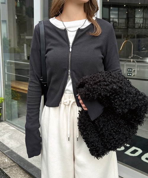 アンジェリックプリティ　ボレロ　カーディガン　ブラック アミパリス カーディガン ボレロ[品番：AXEB0034645]｜AXES（アクセス