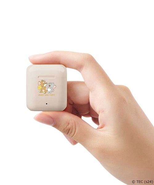 Tom&Jerry(トムアンドジェリー)の「【公式】トムとジェリー 完全ワイヤレス ステレオイヤホン インナーイヤータイプ(ヘッドフォン/イヤホン・レディース・ベージュ・FREE)」の4枚目の写真