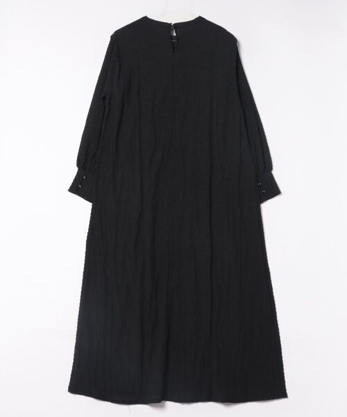 e-zakkamania stores(イーザッカマニアストアーズ)の「シャーリング ワンピース(ワンピース・レディース・ライトベージュ/ブラック・M)」の17枚目の写真