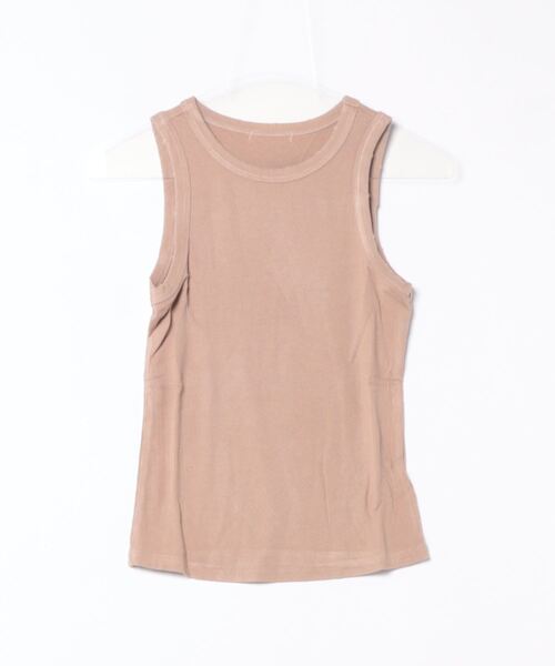 【新品未開封】Emis タンクトップトップスONESHOULDER RIBBED 前後2way レースタンクトップ【洗濯機洗い可】 （キャミソール