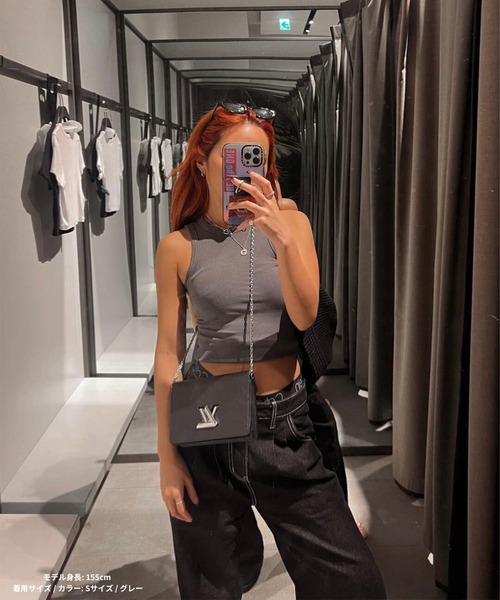 DEFLEXTION(ディフレクション)の「【DEFLEXTION / ディフレクション】Rib tank top / リブタンクトップ(タンクトップ・レディース・ホワイト/ブラック/ベージュ・SMALL/MEDIUM/LARGE)」の10枚目の写真