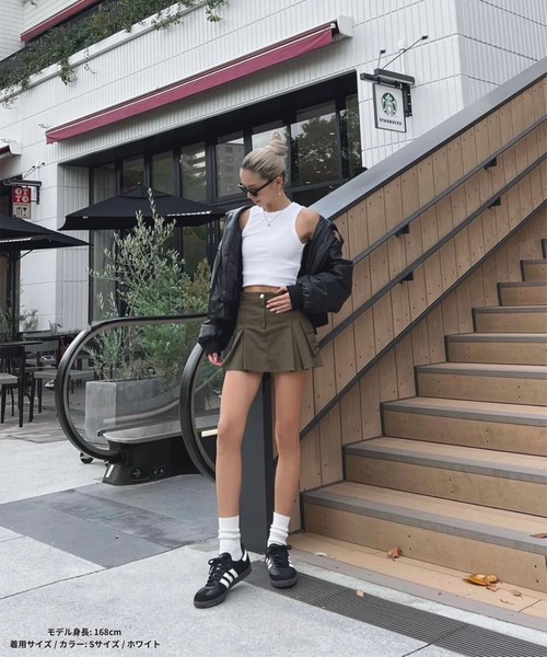 DEFLEXTION(ディフレクション)の「【DEFLEXTION / ディフレクション】Rib tank top / リブタンクトップ(タンクトップ・レディース・ホワイト/ブラック/ベージュ・SMALL/MEDIUM/LARGE)」の9枚目の写真