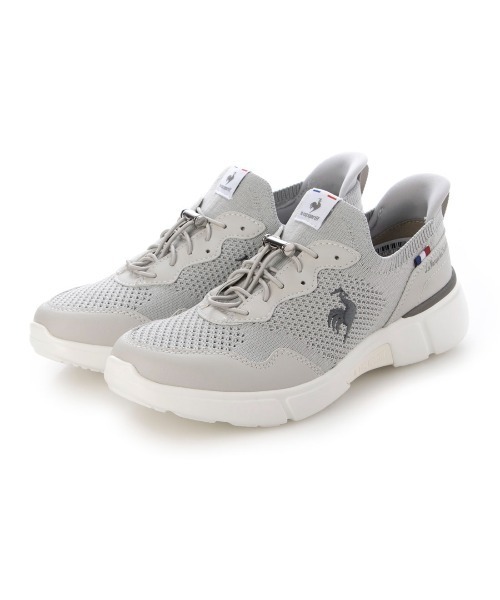le coq sportif(ルコックスポルティフ)の「【3E】撥水ニットスニーカー(LCS ロワール)(スニーカー・レディース・ブラック/ホワイト/ベージュ/杢グレー/ベージュ系その他/シルバー系その他4・23.5cm/23cm/24.5cm/24cm/22.5cm/25cm)」の4枚目の写真
