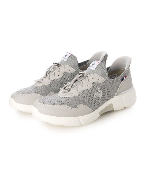 le coq sportif(ルコックスポルティフ)の「【3E】撥水ニットスニーカー(LCS ロワール)(スニーカー・レディース・ブラック/ホワイト/ベージュ/杢グレー/ベージュ系その他/シルバー系その他4・23.5cm/23cm/24.5cm/24cm/22.5cm/25cm)」の6枚目の写真