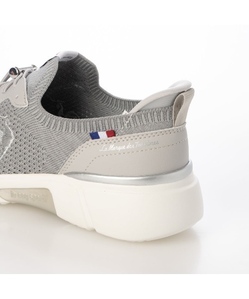 le coq sportif(ルコックスポルティフ)の「【3E】撥水ニットスニーカー(LCS ロワール)(スニーカー・レディース・ブラック/ホワイト/ベージュ/杢グレー/ベージュ系その他/シルバー系その他4・23.5cm/23cm/24.5cm/24cm/22.5cm/25cm)」の21枚目の写真