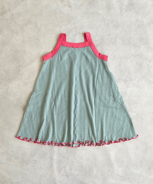 CALMIA（カルミア）の「リブキャミメローワンピース（90～150cm）（ワンピース・キッズ・イエロー/ラベンダー/グリーン・90/100/110/120/130/140/150）」の5枚目の写真