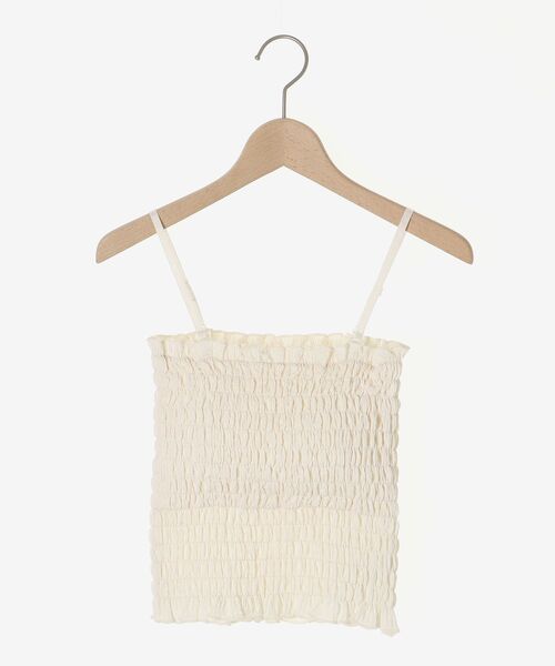 MAJESTIC LEGON(マジェスティックレゴン)の「カップ付き2wayシャーリングキャミ(キャミソール・レディース・ブラック系その他/ピンク/ブラック/アイボリー・MEDIUM)」の12枚目の写真