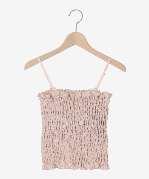 MAJESTIC LEGON(マジェスティックレゴン)の「カップ付き2wayシャーリングキャミ(キャミソール・レディース・ブラック系その他/ピンク/ブラック/アイボリー・MEDIUM)」の13枚目の写真