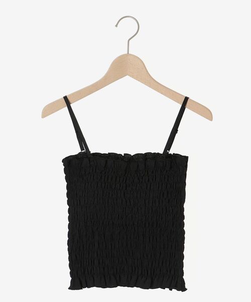 MAJESTIC LEGON(マジェスティックレゴン)の「カップ付き2wayシャーリングキャミ(キャミソール・レディース・ブラック系その他/ピンク/ブラック/アイボリー・MEDIUM)」の15枚目の写真