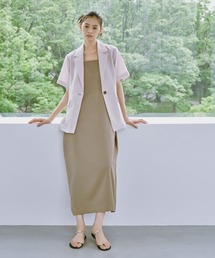 NANO universe | サテンキャミワンピース(ワンピース)