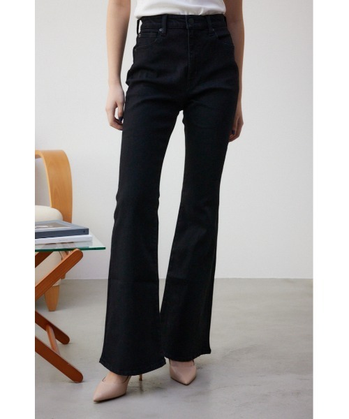 AZUL by moussy（アズールバイマウジー）の「AZUL DENIMフレアデニム（デニムパンツ・レディース・ブラック/ブルー/ライトブラック/ワンウォッシュ・X-SMALL/SMALL/MEDIUM/LARGE）」の5枚目の写真