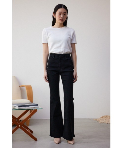 AZUL by moussy（アズールバイマウジー）の「AZUL DENIMフレアデニム（デニムパンツ・レディース・ブラック/ブルー/ライトブラック/ワンウォッシュ・X-SMALL/SMALL/MEDIUM/LARGE）」の8枚目の写真