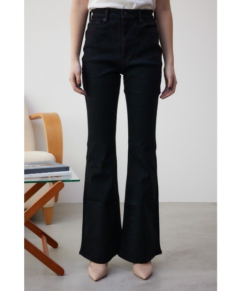 AZUL by moussy（アズールバイマウジー）の「AZUL DENIMフレアデニム（デニムパンツ・レディース・ブラック/ブルー/ライトブラック/ワンウォッシュ・X-SMALL/SMALL/MEDIUM/LARGE）」の9枚目の写真