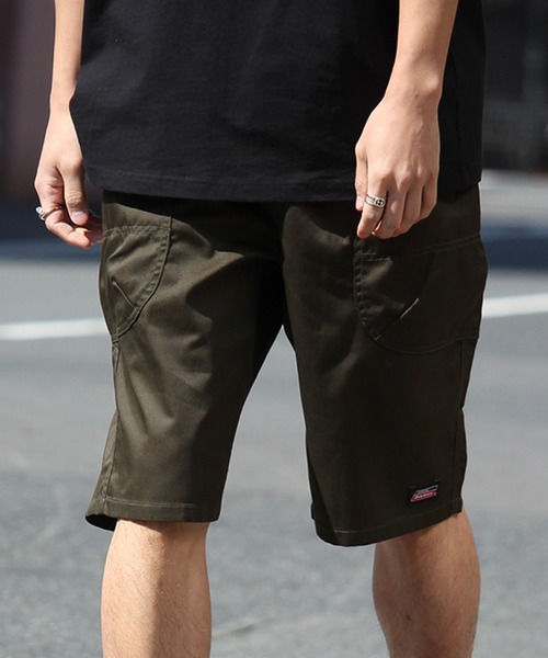 Dickies（ディッキーズ）の「【GENUINE DICKIES/ジェニュインディッキーズ】T/Cツイル＆デニム オーバーポケットハーフパンツ（その他パンツ・メンズ・カーキ/インディゴブルー/ベージュ/ブラック・M/L/XL）」の3枚目の写真