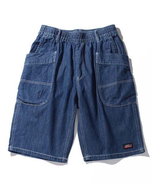 Dickies（ディッキーズ）の「【GENUINE DICKIES/ジェニュインディッキーズ】T/Cツイル＆デニム オーバーポケットハーフパンツ（その他パンツ・メンズ・カーキ/インディゴブルー/ベージュ/ブラック・M/L/XL）」の10枚目の写真