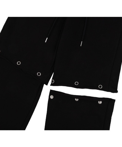 FANCY CLUB（ファンシークラブ）の「韓国ブランド NASTY FANCY CLUB ナスティーファンシークラブ 2 WAY PUNCH LETTERING SWEATPANTS ロゴスウェットパンツ オーバーサイズ ワイドパンツ ハーフパンツ 長ズボン 韓国ファッション（スウェットパンツ・レディース・グレー/ブラック・M）」の11枚目の写真