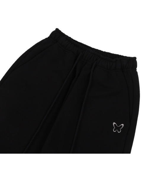 FANCY CLUB（ファンシークラブ）の「韓国ブランド NASTY FANCY CLUB ナスティーファンシークラブ 2 WAY PUNCH LETTERING SWEATPANTS ロゴスウェットパンツ オーバーサイズ ワイドパンツ ハーフパンツ 長ズボン 韓国ファッション（スウェットパンツ・レディース・グレー/ブラック・M）」の9枚目の写真