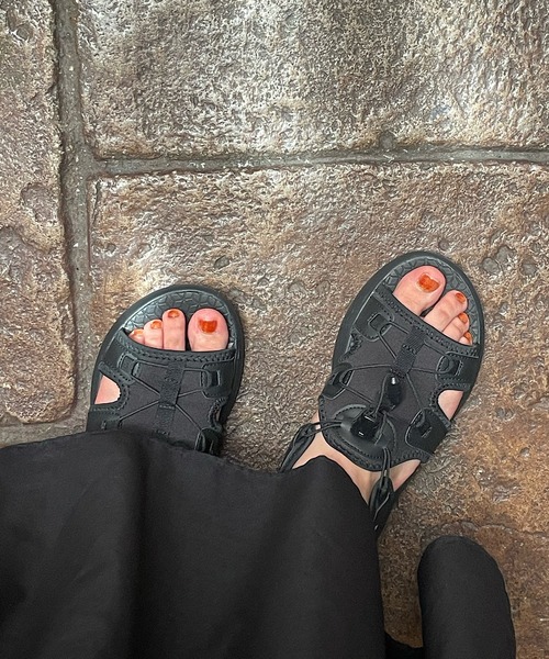 U.S. POLO ASSN.（ユーエスポロアッスン）の「【U.S. POLO ASSN.】超軽量！厚底スポーツサンダル（サンダル・レディース・オレンジ系/ブラック/オフホワイト・LL/L/M/S）」の13枚目の写真