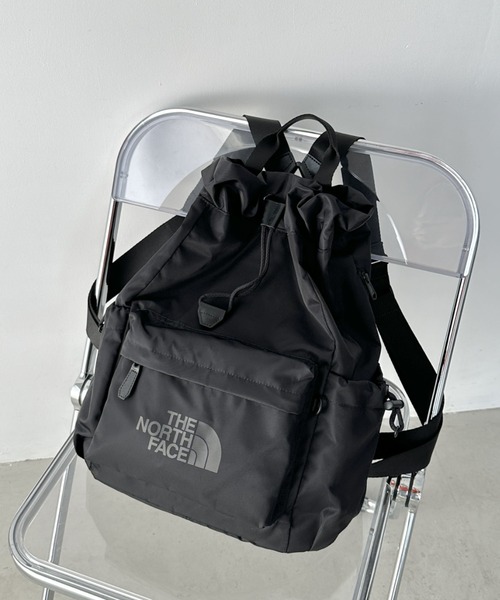 THE NORTH FACE(ザノースフェイス)の「国内未発売 THE NORTH FACE(ザ・ノースフェイス)/巾着型バッグ リュック バックパック ナップサック/BONNEY MULTI PACK(バックパック/リュック・レディース・クリーム/グリーン/ブラック/バイオレット・FREE)」の5枚目の写真