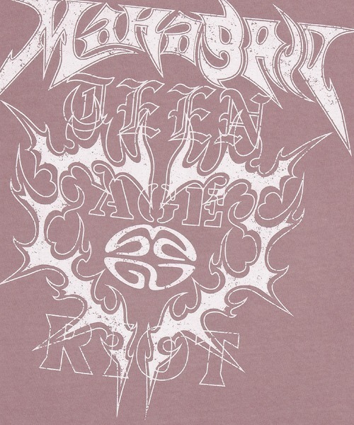 mahagrid/マハグリッド』 FLAME HEART PIGMENT TEE/フレーム