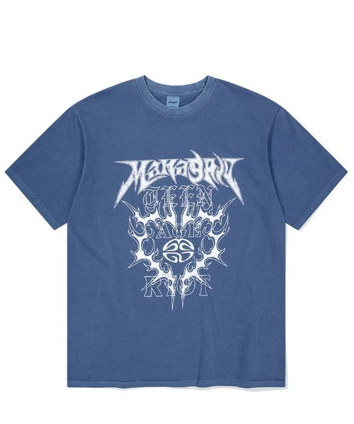 mahagrid/マハグリッド』 FLAME HEART PIGMENT TEE/フレーム