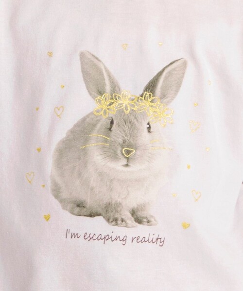 BRANSHES（ブランシェス）の「アソートアニマルTシャツ（Tシャツ/カットソー・キッズ・ラベンダー/オフホワイト/チャコールグレー/ピンク・150/100/90/130/110/120/140）」の13枚目の写真