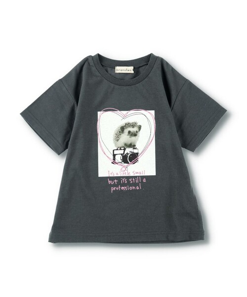 BRANSHES（ブランシェス）の「アソートアニマルTシャツ（Tシャツ/カットソー・キッズ・ラベンダー/オフホワイト/チャコールグレー/ピンク・150/100/90/130/110/120/140）」の11枚目の写真