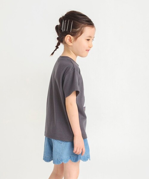 BRANSHES（ブランシェス）の「アソートアニマルTシャツ（Tシャツ/カットソー・キッズ・ラベンダー/オフホワイト/チャコールグレー/ピンク・150/100/90/130/110/120/140）」の8枚目の写真