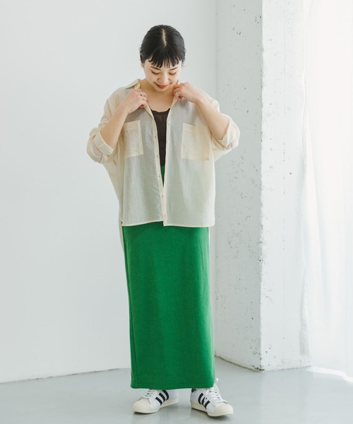 ITEMS URBANRESEARCH（アイテムズ アーバンリサーチ）の「『2WAY仕様』シアーポケットスキッパーシャツ（シャツ/ブラウス・レディース・ブラック/ライトブルー/ホワイト系その他・FREE）」の22枚目の写真