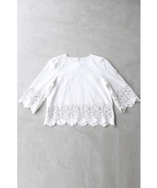 セール】比翼刺繍ブラウス（シャツ/ブラウス）｜NICOLE CLUB