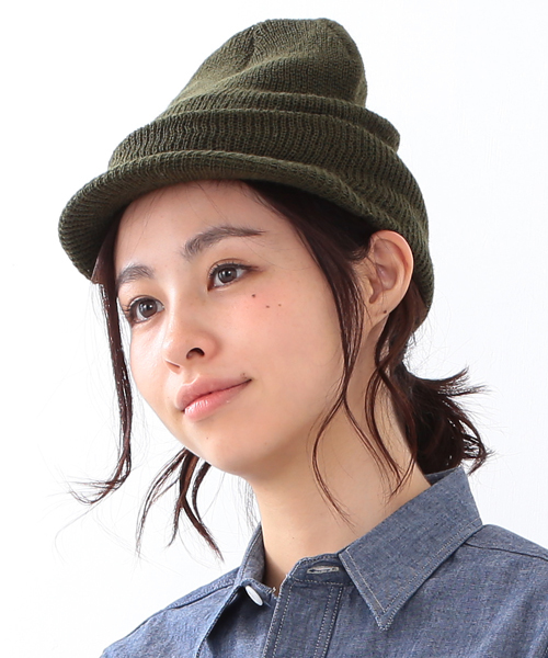 BEAMS BOY(ビームスボーイ)の「BEAMS BOY / Wool Jeep Cap(ニットキャップ/ビーニー・レディース・ブラック/オリーブ・ONE SIZE)」の1枚目の写真
