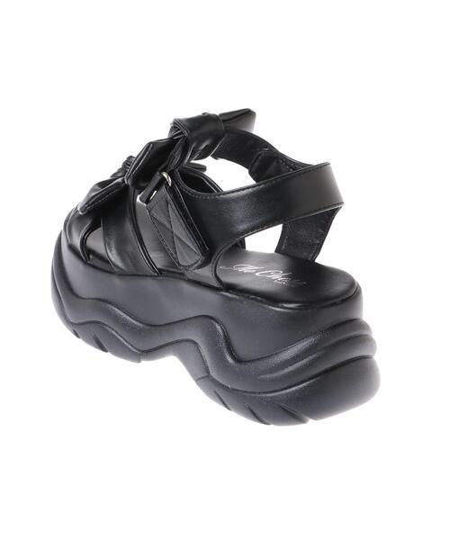 INGNI（イング）の「リボンスポサン（サンダル・レディース・アイボリー/ブラック・L/M）」の5枚目の写真