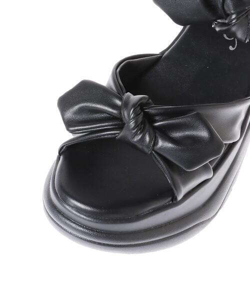 INGNI（イング）の「リボンスポサン（サンダル・レディース・アイボリー/ブラック・L/M）」の7枚目の写真