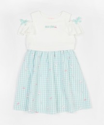 mezzo piano（メゾピアノ）の「ギンガムスウィーツ　ドッキングワンピース（ワンピース・キッズ）」