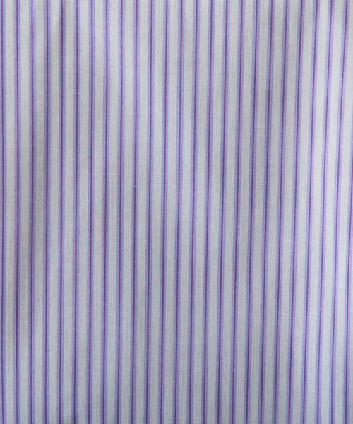 NARACAMICIE（ナラカミーチェ）の「【NARACAMICIE】半袖ストライプシャツ（シャツ/ブラウス・レディース・パープル/イエロー・M/L/S/XL）」の4枚目の写真