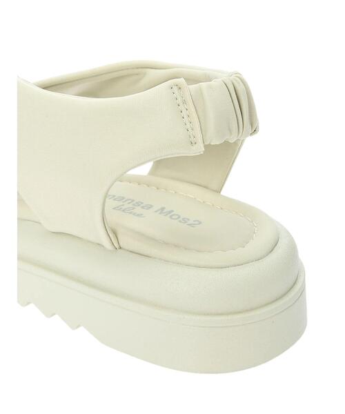 Samansa Mos2 blue（サマンサモスモスブルー）の「厚底ネオプレーンサンダル（ドレスシューズ・レディース・ライトベージュ/カーキ/ブラック・M/L）」の18枚目の写真