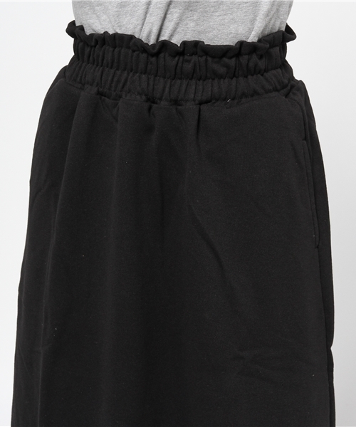 WEGO（ウィゴー）の「WEGO/スウェットマキシスカート（スカート・レディース・ブラック/その他1/カーキ/杢グレー・FREE）」の5枚目の写真